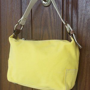Sunflower Yellow canvas handbag